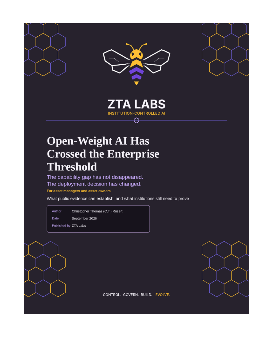 Cover of Open-Weight AI Has Crossed the Enterprise Threshold