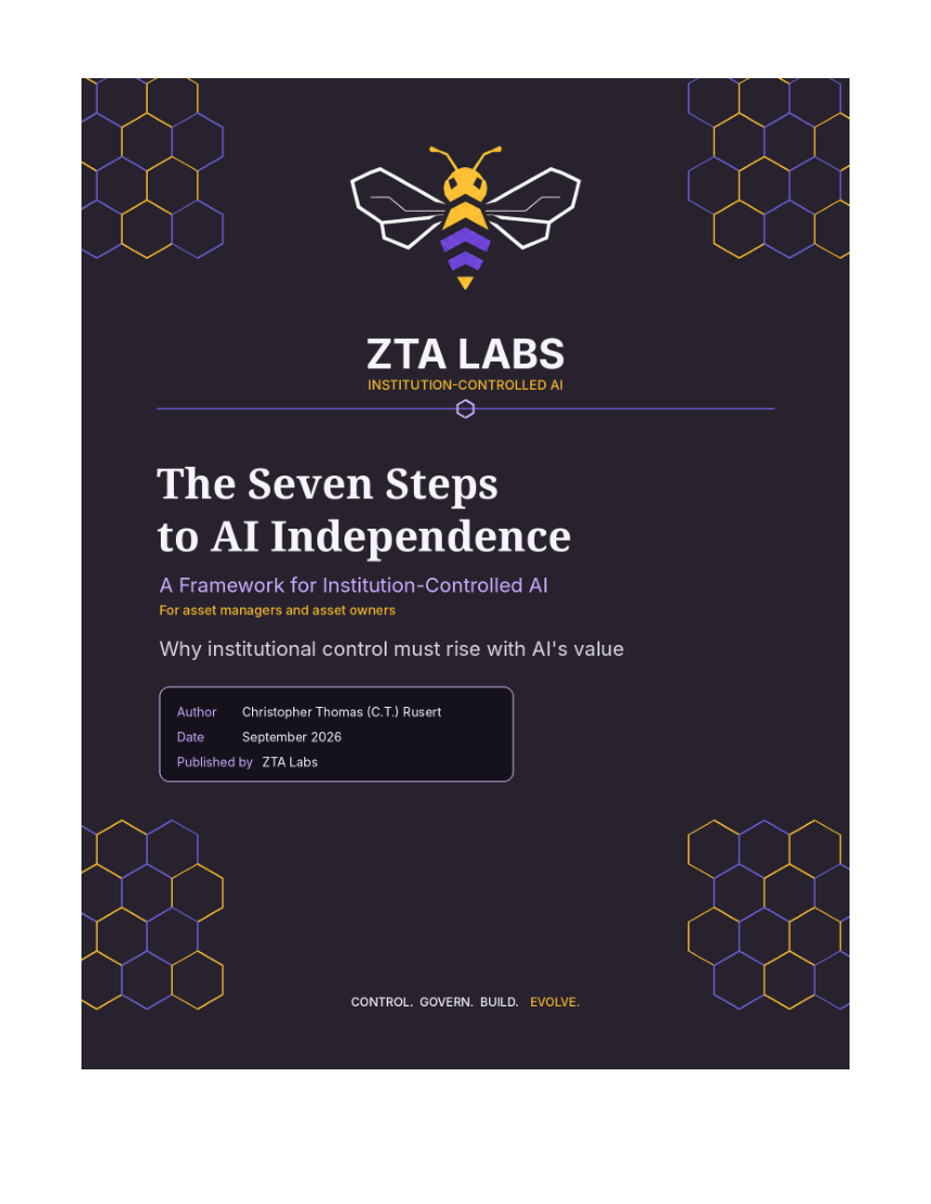 Cover of The Seven Steps to AI Independence